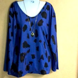 Vibrant colored long sleeved top